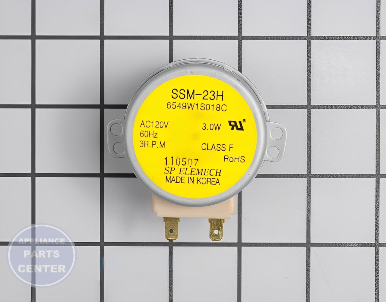 GE OVEN TURNTABLE MOTOR WB26X10193 - Main view showing smooth rotation for various GE models