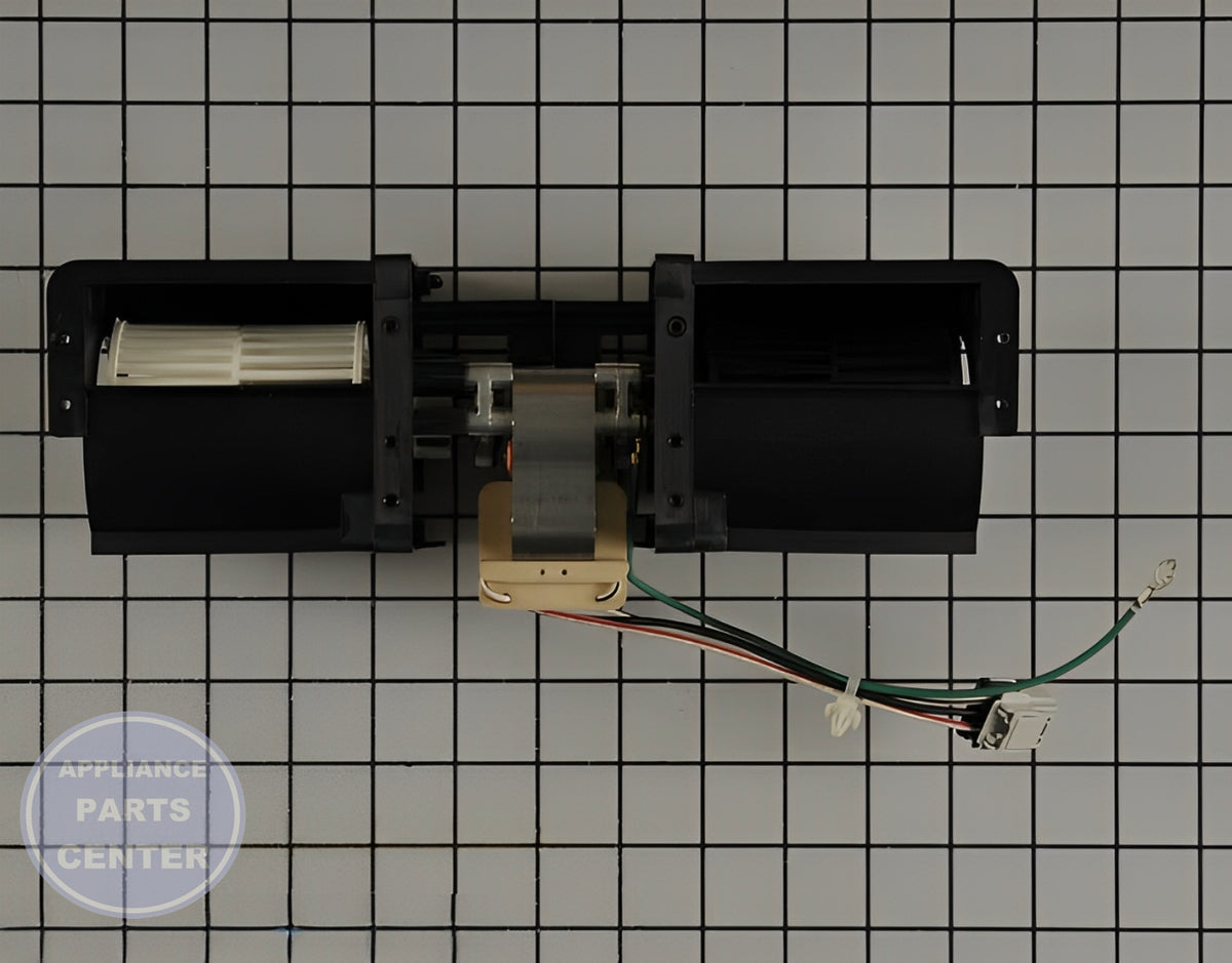 GE RANGE COOLING FAN WB26X24020 - Detailed view of motor specifications