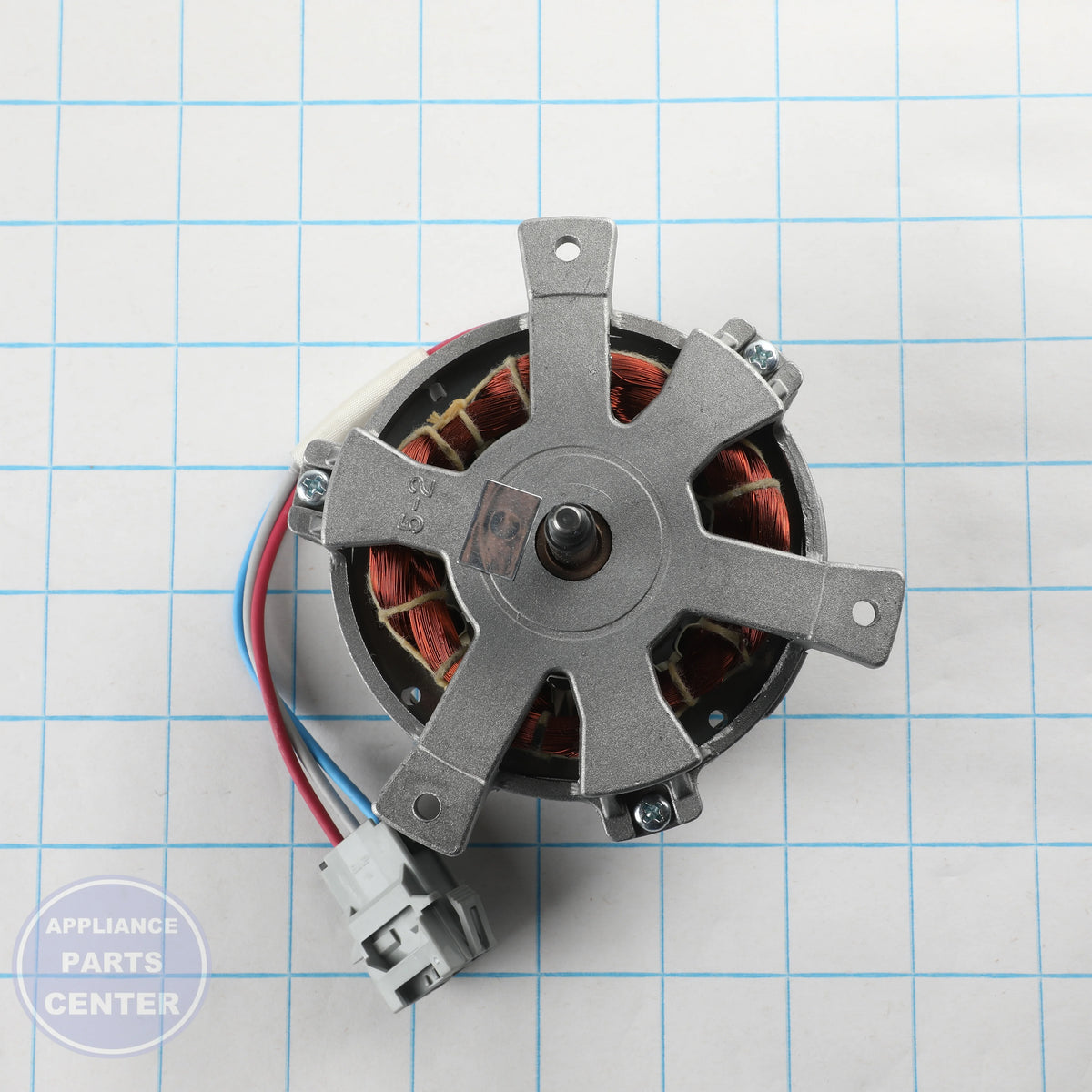 GEH MOTOR PSC CONV WB26X25118 - Installation in GEH Model A showing key mounting points