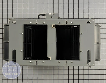 GE Vent Fan Motor WB26X28614 - Installation in GE Range Vent Hood model showing key mounting points