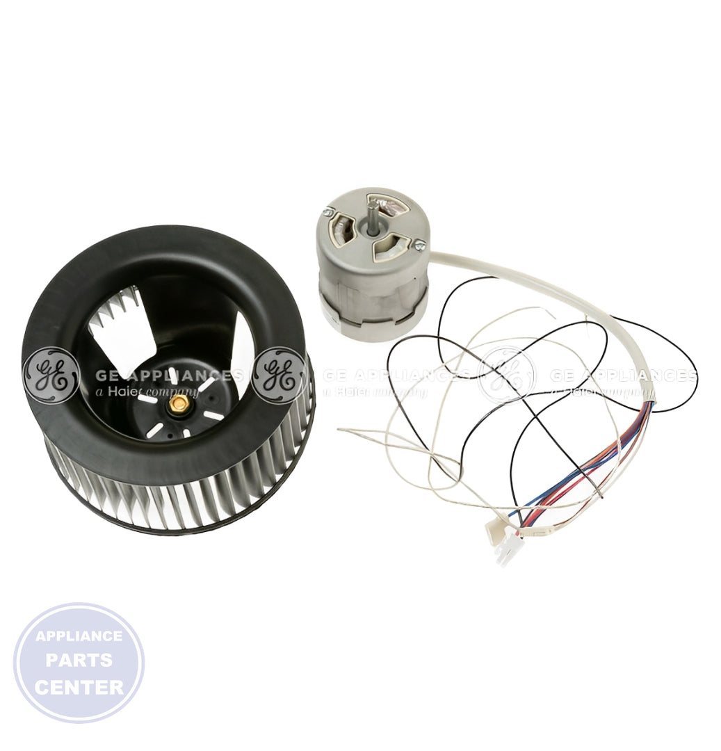 GE OVEN BLOWER MOTOR ASSEMBLY WB26X30785 - Main view showing efficient ventilation for GE oven models
