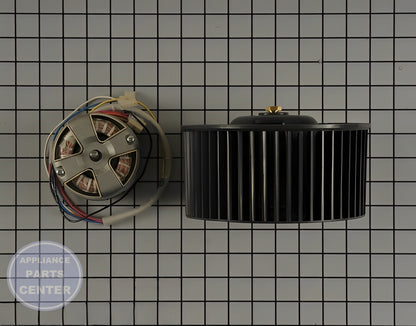 Blower Motor WB26X30786 - Side view with 6.5-inch diameter specs