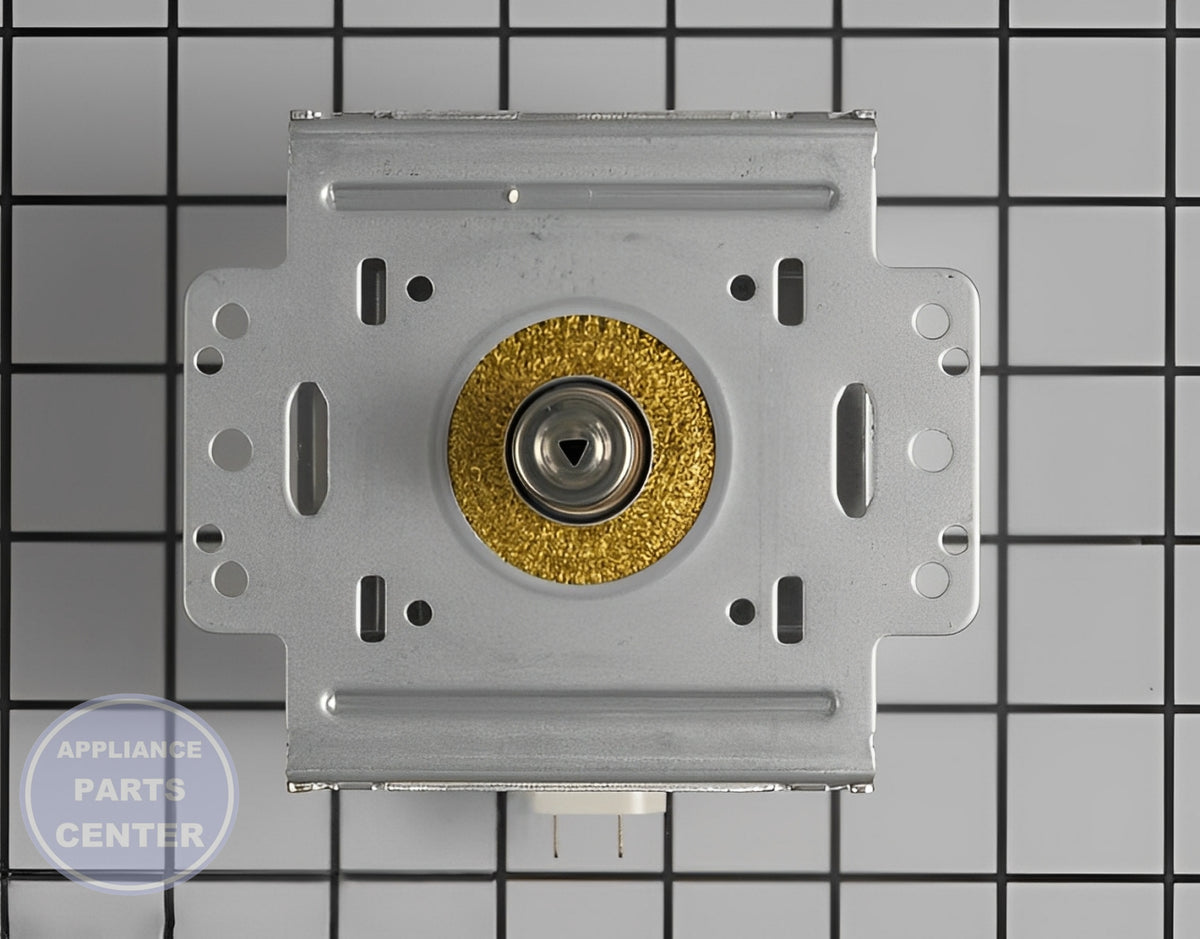 GE OVEN MAGNETRON WB26X32629 - Detailed view of high-quality diode, magnetron & resistor