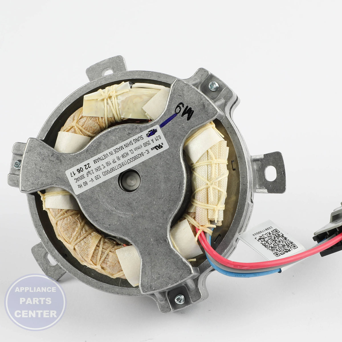 GEH CONVECTION MOTOR KIT WB26X44167 - Installation in GEH models showing key mounting points