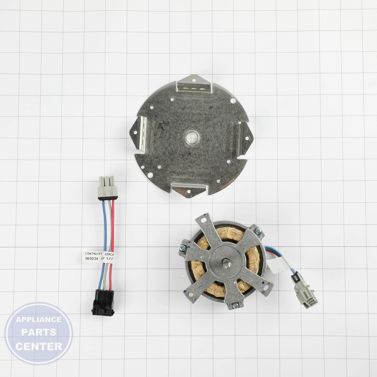 GEH CONVECTION MOTOR KIT WB26X44167 - Installation in GEH models showing key mounting points