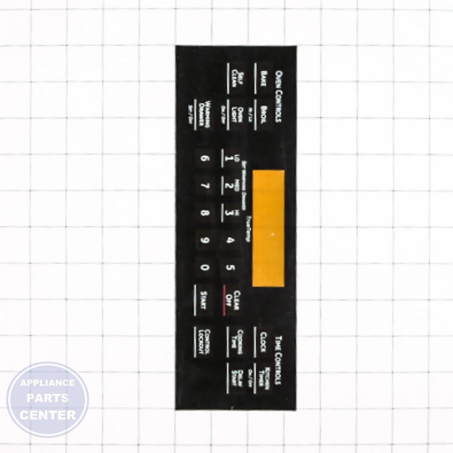 RANGE FACEPLATE - T011 BLACK WB27K10277 - Detailed view of durable material composition