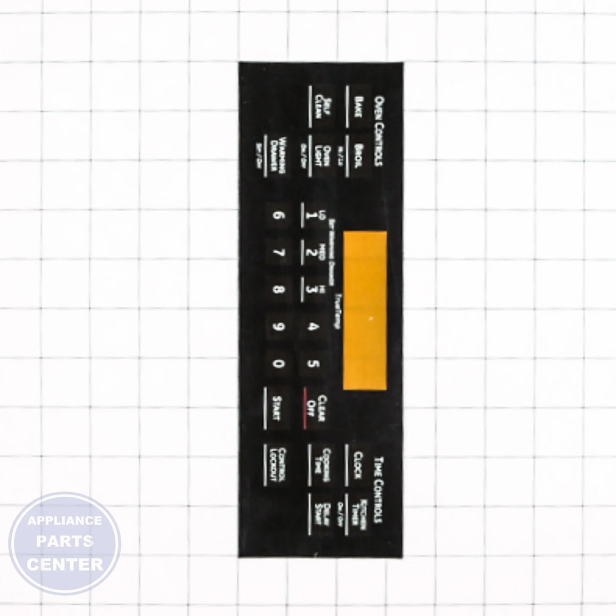RANGE FACEPLATE - T011 BLACK WB27K10277 - Detailed view of durable material composition