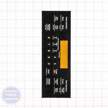 RANGE FACEPLATE - T011 BLACK WB27K10277 - Detailed view of durable material composition