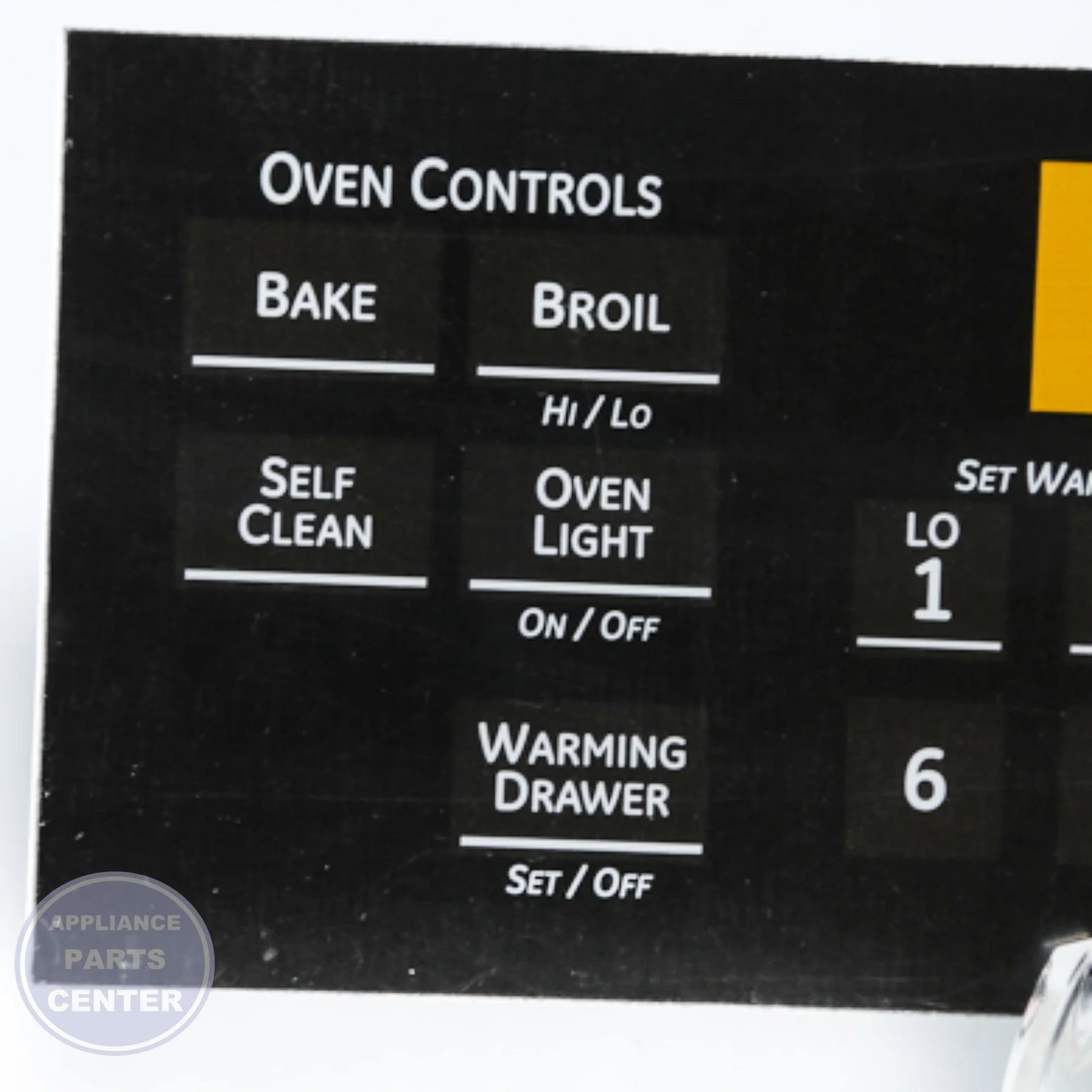 GEH RANGE FACEPLATE - T011 BLACK WB27K10277 - Main view showing sleek design for GEH models
