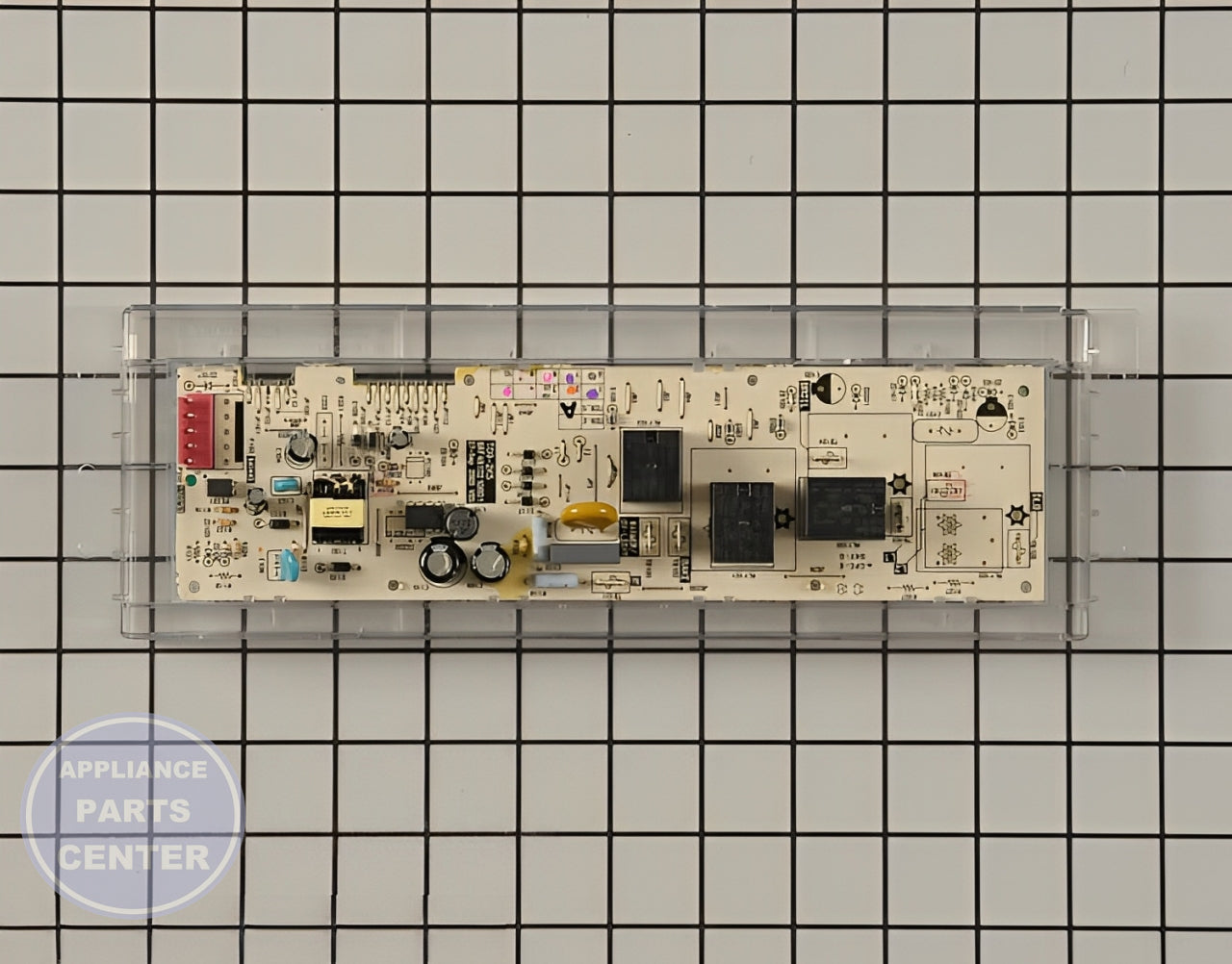 Oven Control Board WB27K10356 - Detailed view of circuit board and timer details