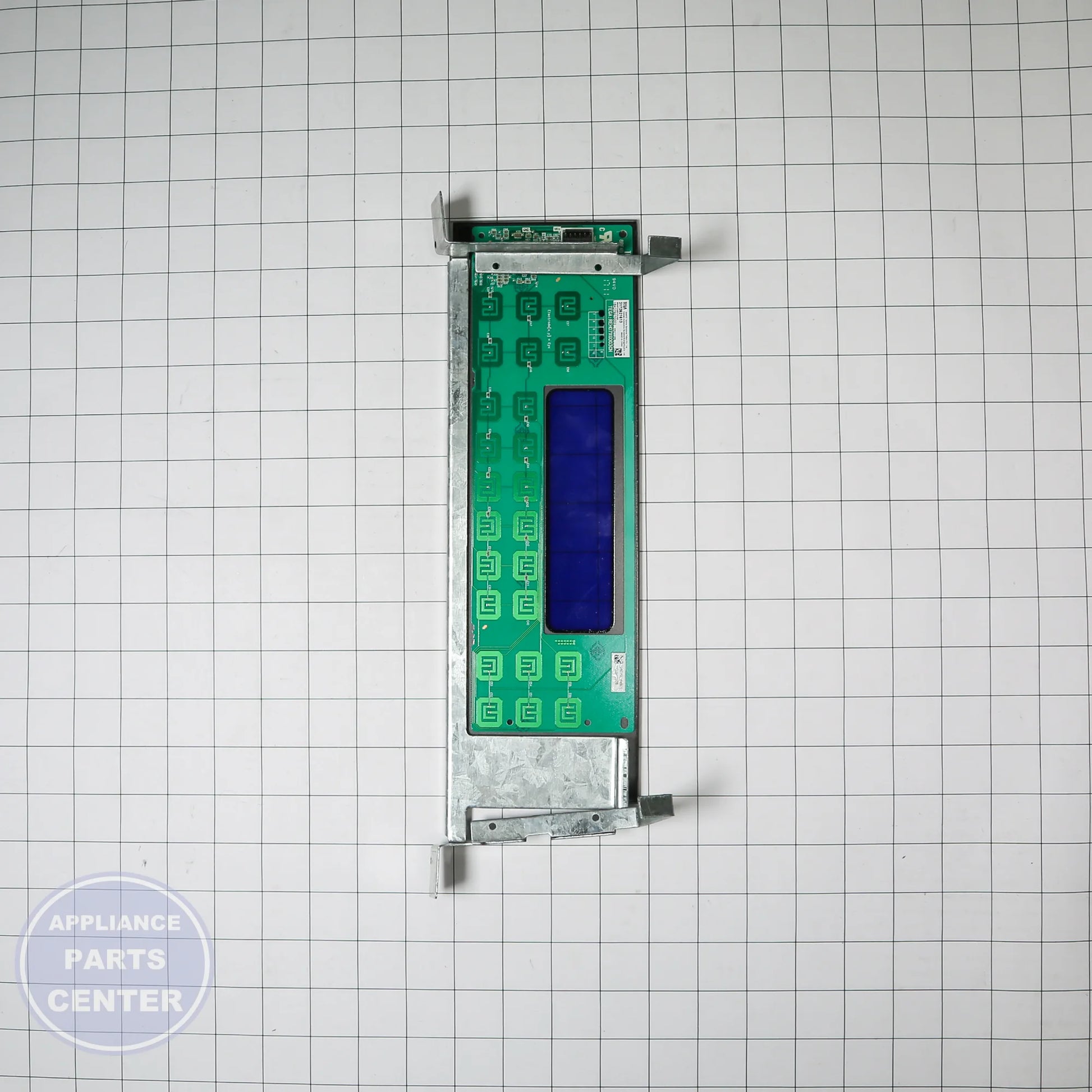 GLASS AND TOUCH BOARD ASM WB27K10369 - Side view with precise measurements