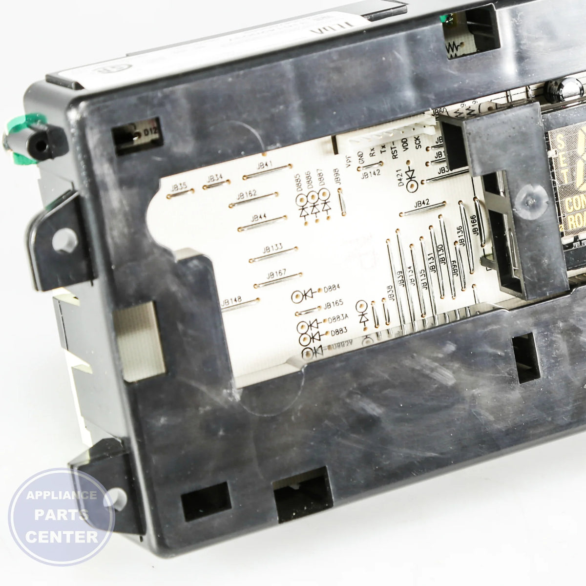 GEH CONTROL OVN (ERC3HP) WB27K10377 - Installation in GEH model, illustrating key mounting points