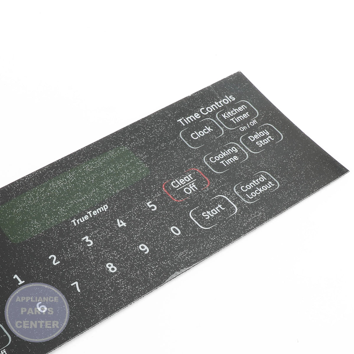 GEH RANGE FACEPLATE WB27K10407 - Installation in GEH model showing key mounting points