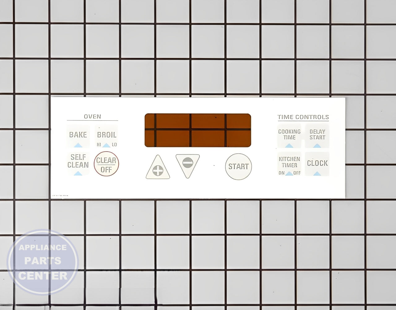 GE Range/Stove/Oven Overlay WB27K5338 - Main view showing touchpad functionality for specific models