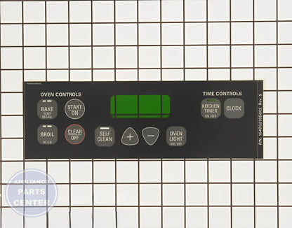 GE Range/Stove/Oven Overlay WB27T10517 - Main view showing enhanced touchpad for JBS60DF1BB and JBP64BB4WH models