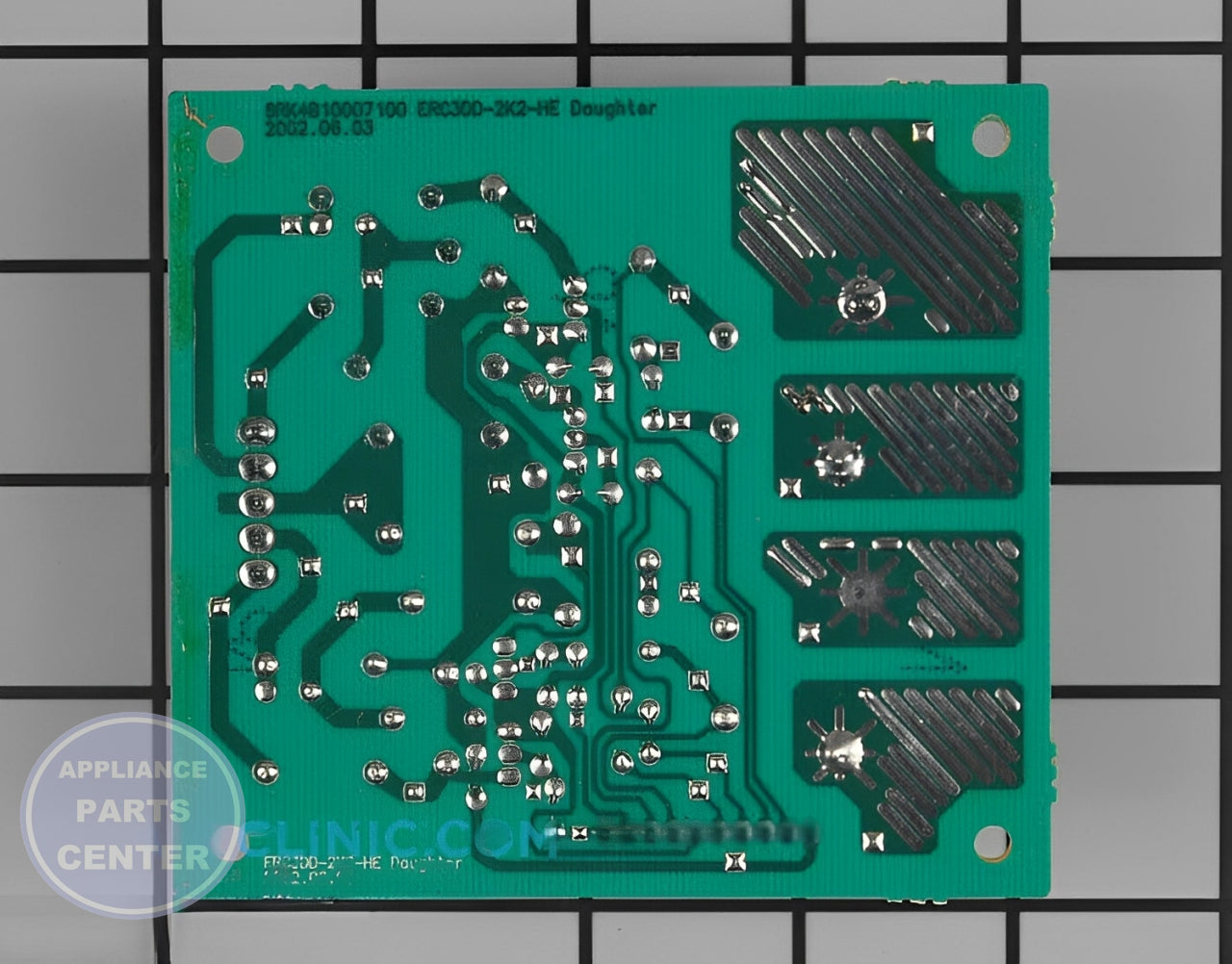 MICROWAVE CONTROL BOARD WB27T10569 - Detailed view of timer and circuit details