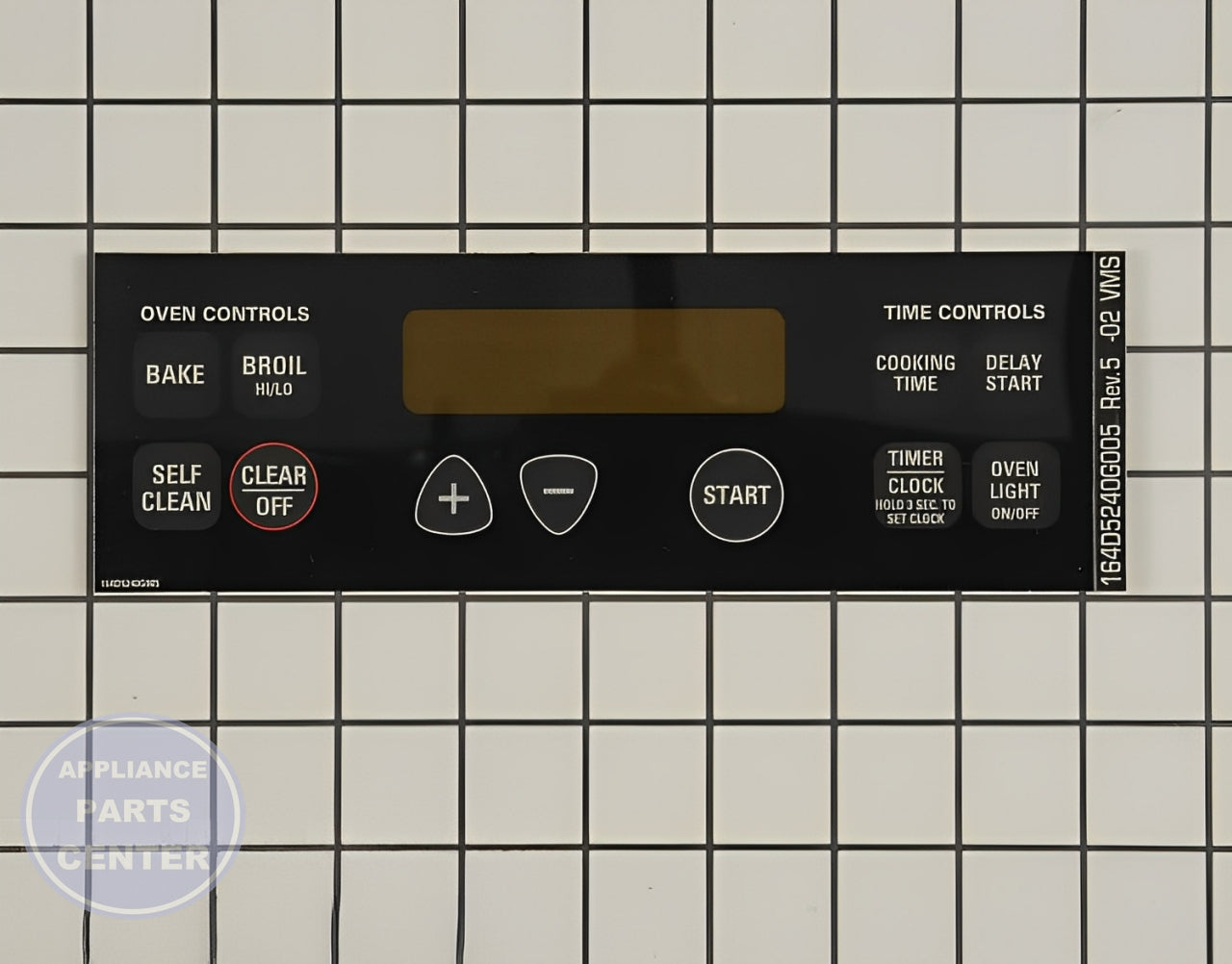 GE Whirlpool Overlay WB27T10587 - Main view showing touchpad for specific models