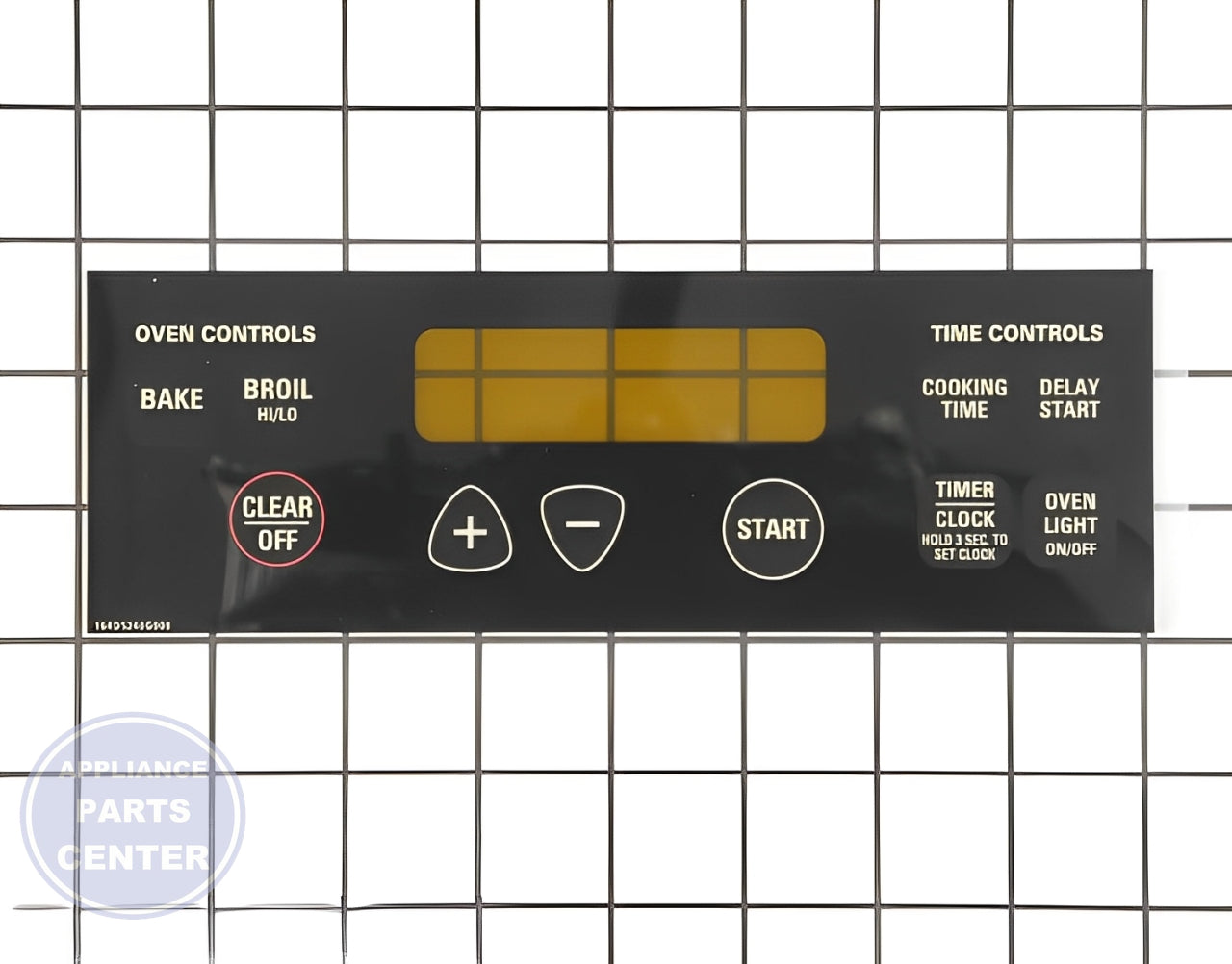 GEH FACEPLATE GRAPHICS ASM WB27T10589 - Main view showing precise touchpad design for various GEH models