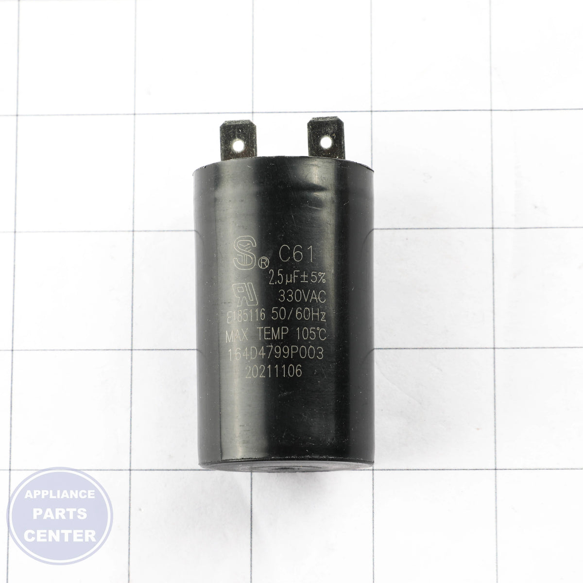 CAPACITOR MOTOR WB27T10662 - Detailed view of motor starting torque details