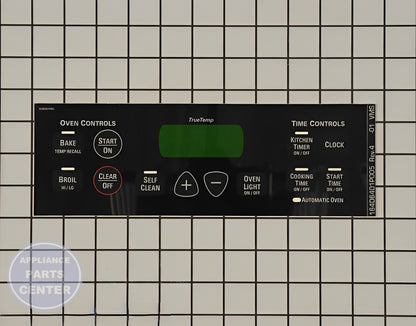 GE Range Overlay WB27T10675 - Main view showing seamless touchpad for various GE models