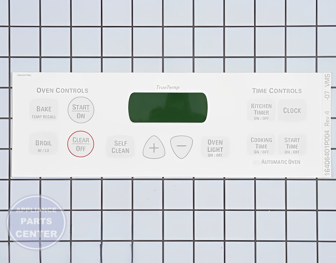 GE Range/Stove/Oven WB27T10677 - Main view showing touchpad features for GE JGBP30WEA5WW model