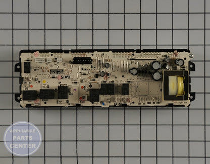 Oven Control Board WB27T10813 - Side view with accurate measurements and technical specifications