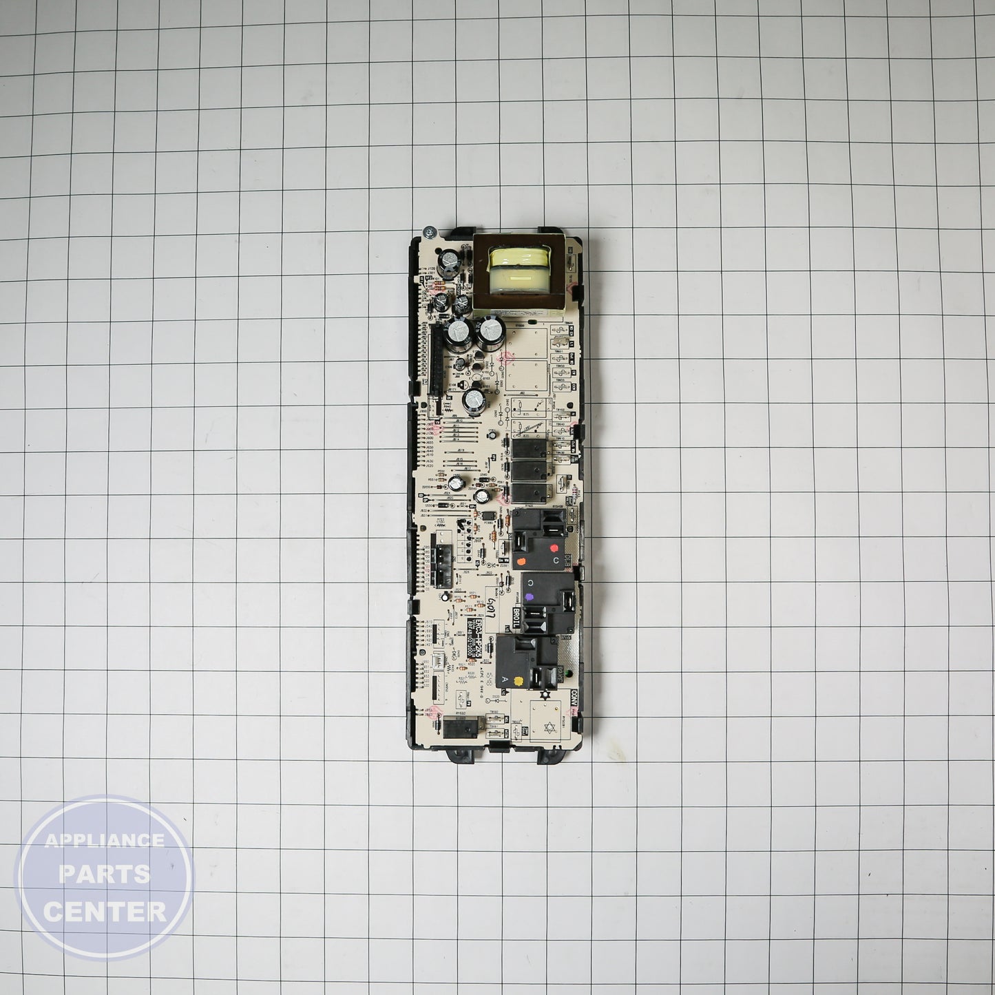 GEH CONTROL OVN ERC WB27T10815 - Installation in specific model showing mounting points