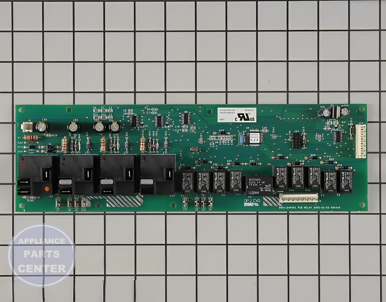GE OVEN RELAY BOARD ASSEMBLY WB27T10821 - Main view showing precise control for GE models