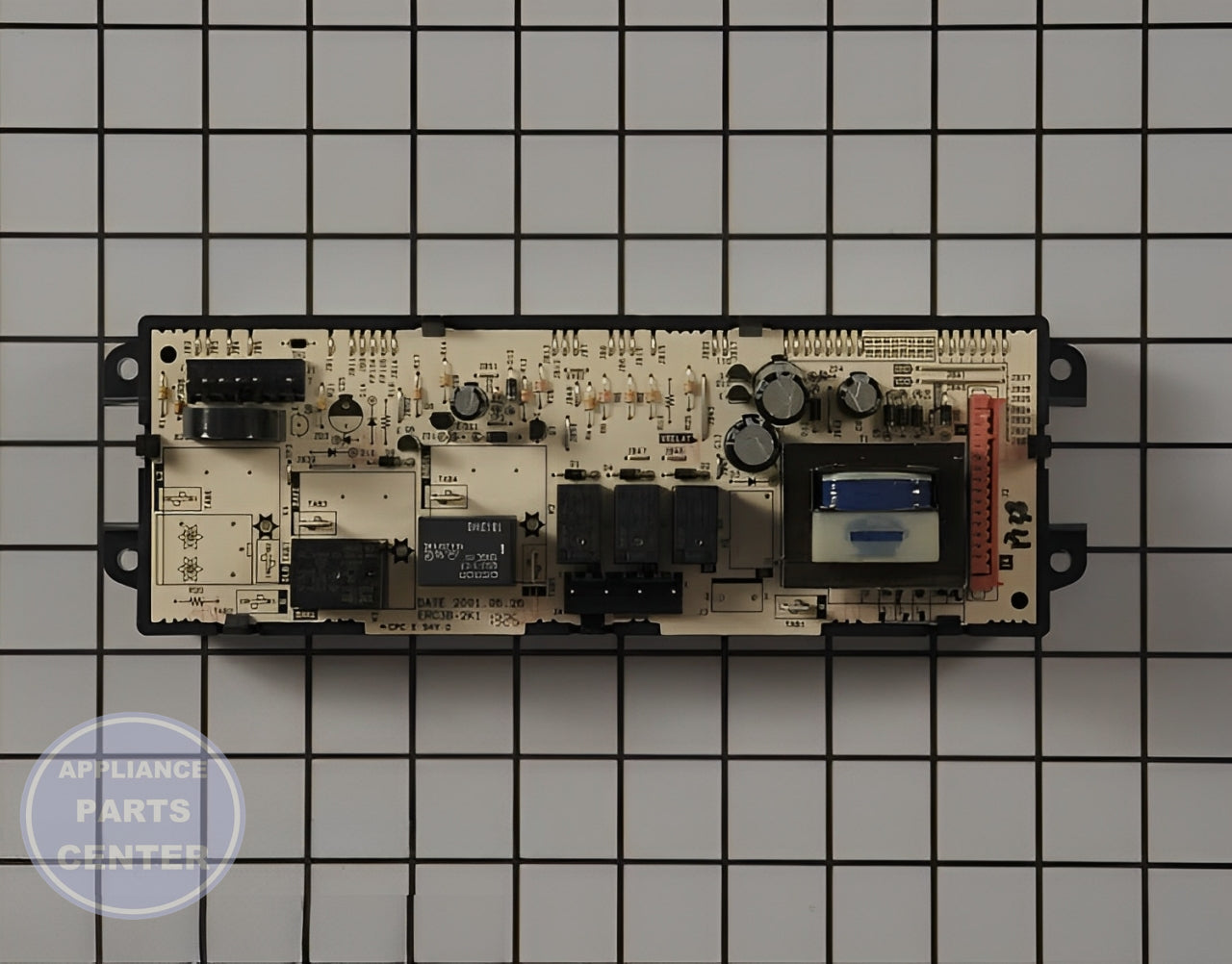 Oven Control Board WB27T10833 - Detailed view of circuit board components