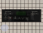 GE OVEN GRAPHIC FACEPLATE WB27T11013 - Main view showing precise touch controls for GE models