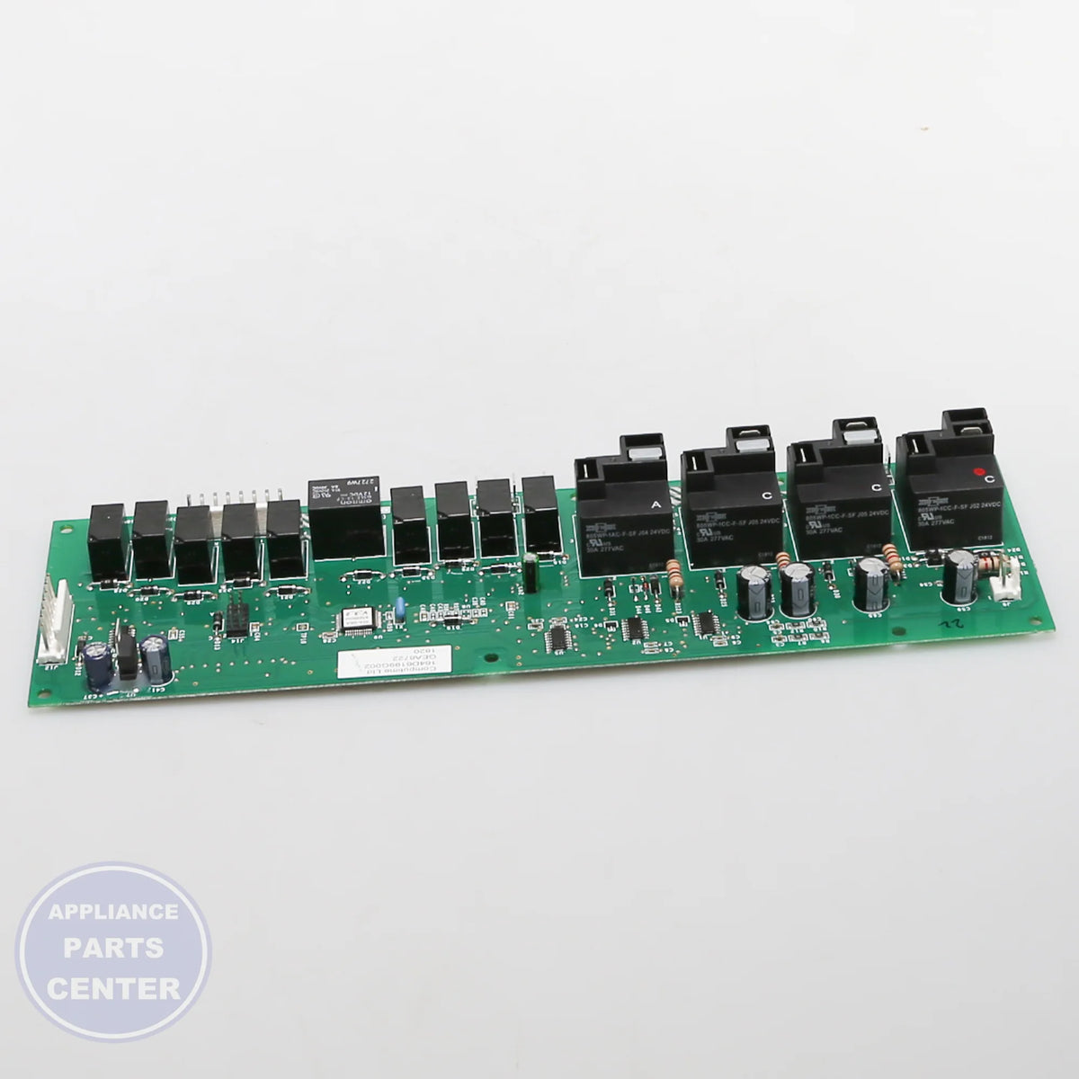 BOARD ASM RELAY WB27T11060 - Side view with precise measurements