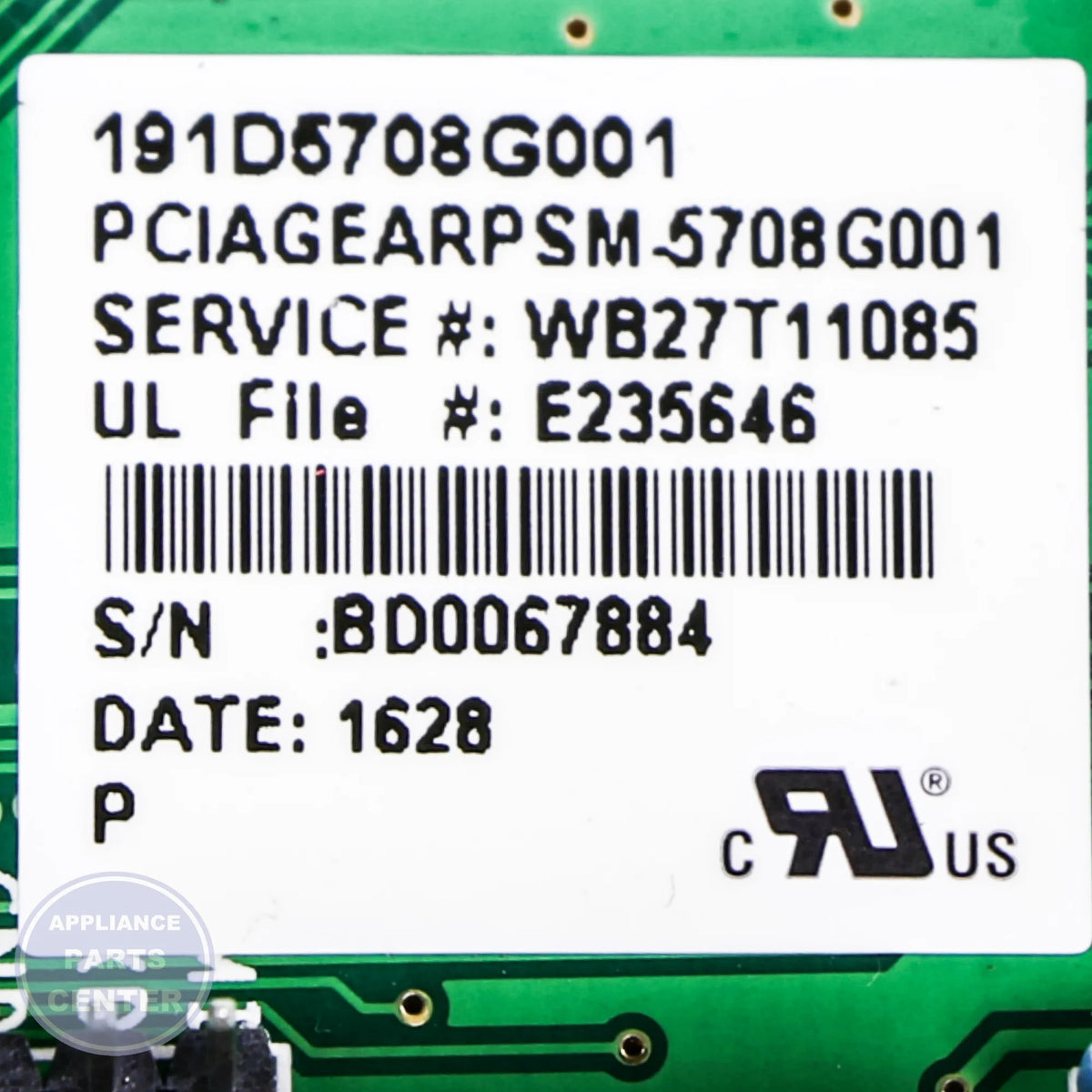 GEH FRAME BOARD ASM WB27T11085 - Main view showing stable support for GEH Model X and Model Y