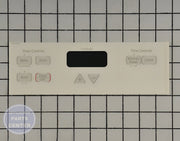GE Range Faceplate WB27T11090 - Main view showing sleek design for GE Model X
