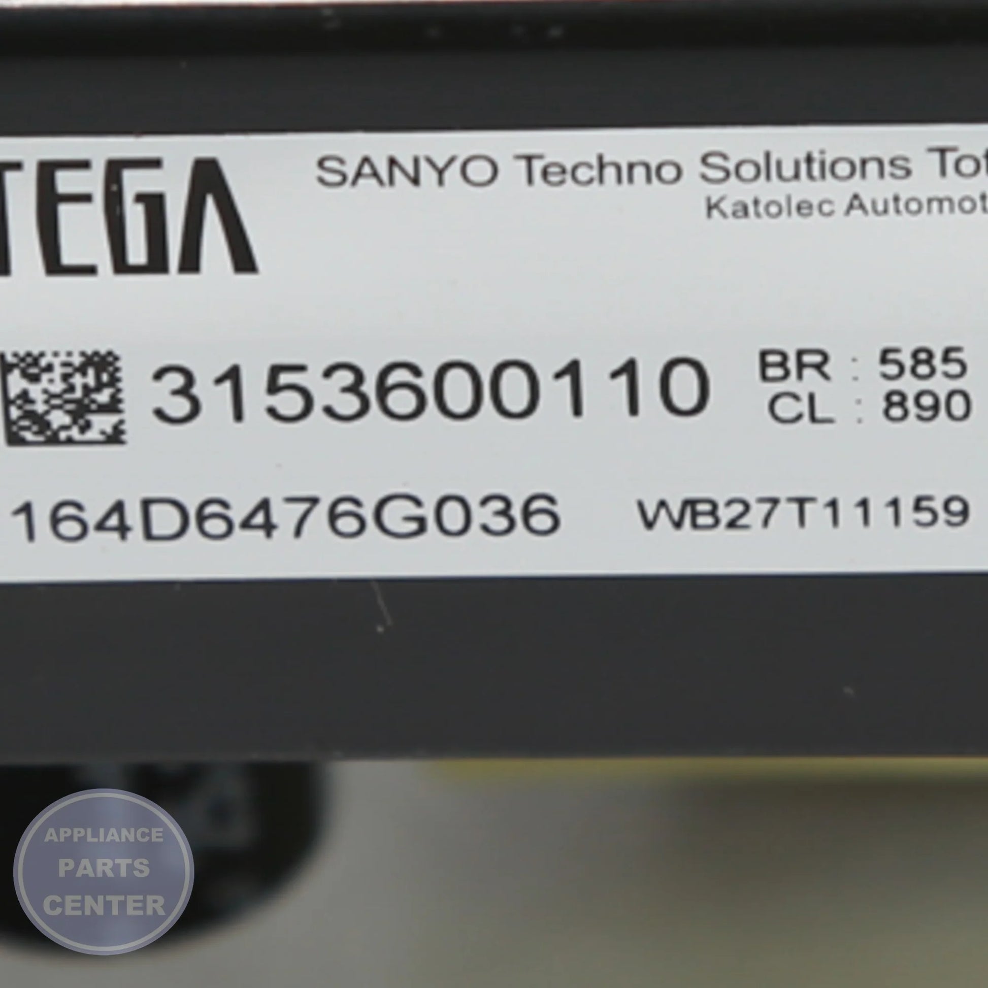 GEH RANGE OVEN CONTROL BOARD WB27T11159 - Installation in [specific model] showing key mounting points