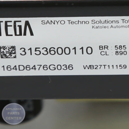 GEH RANGE OVEN CONTROL BOARD WB27T11159 - Installation in [specific model] showing key mounting points