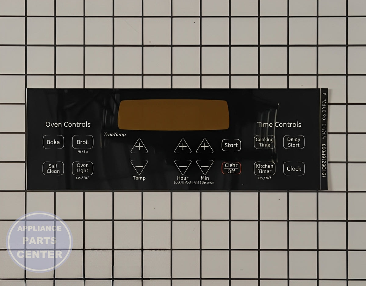 GE OVEN FACEPLATE WB27T11229 - Main view showing touchpad for select GEN models