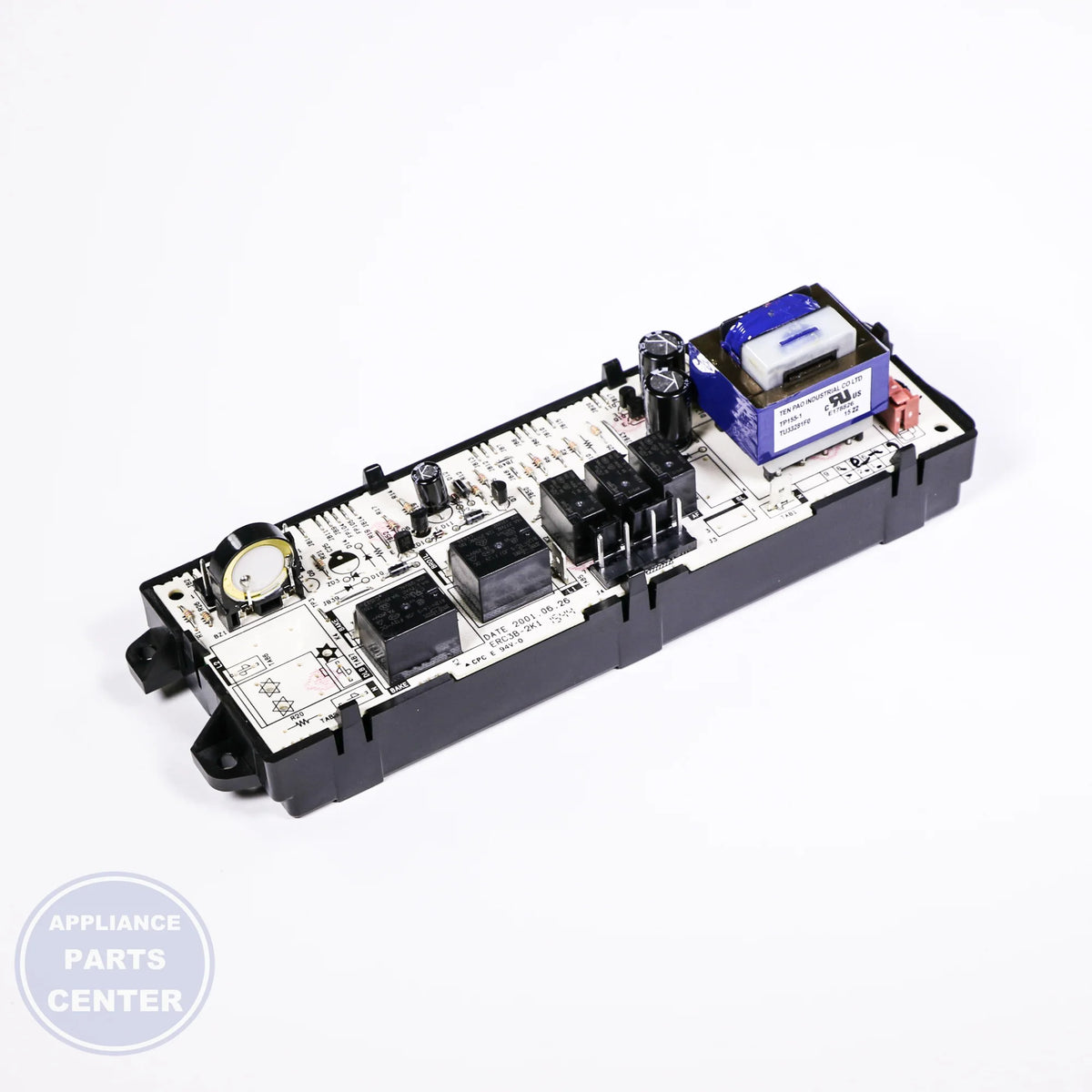 OVEN CONTROL (ERC3B) WB27T11251 - Side view with precise measurements