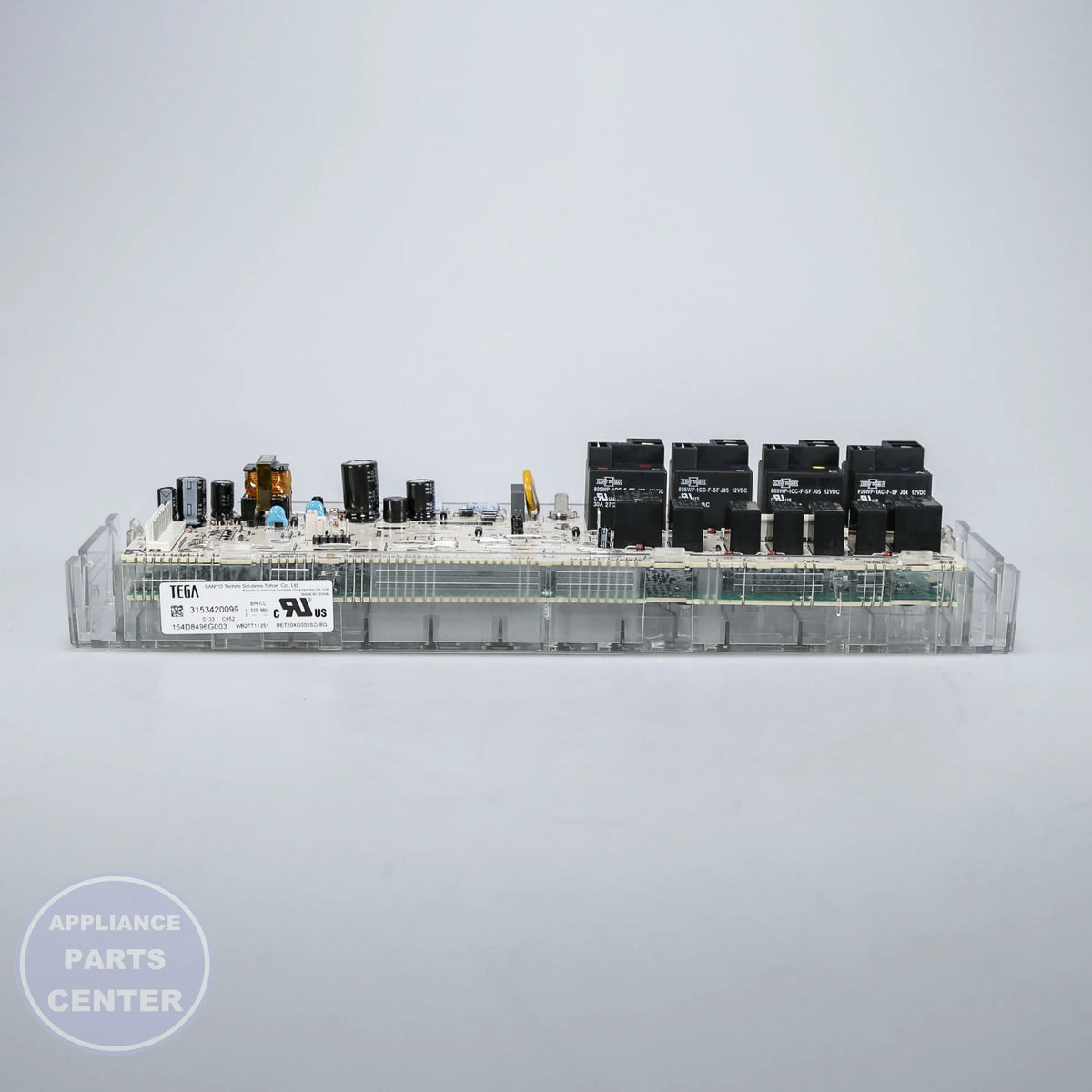 GEH CONTROL BOARD T012 ELE WB27T11351 - Installation in GEH model showcasing key mounting points