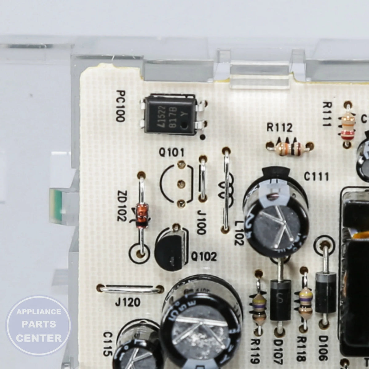 GEH CONTROL BOARD T012 ELE WB27T11351 - Installation in GEH model showcasing key mounting points