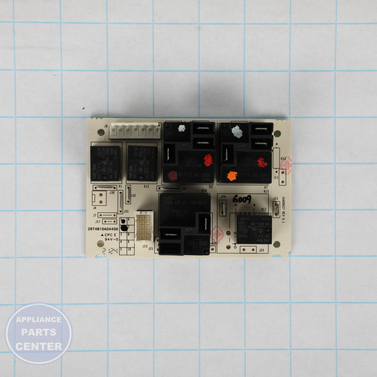 BOARD DRM - RELAY DAUGHTER 6 WB27T11358 - Side view with specific measurements