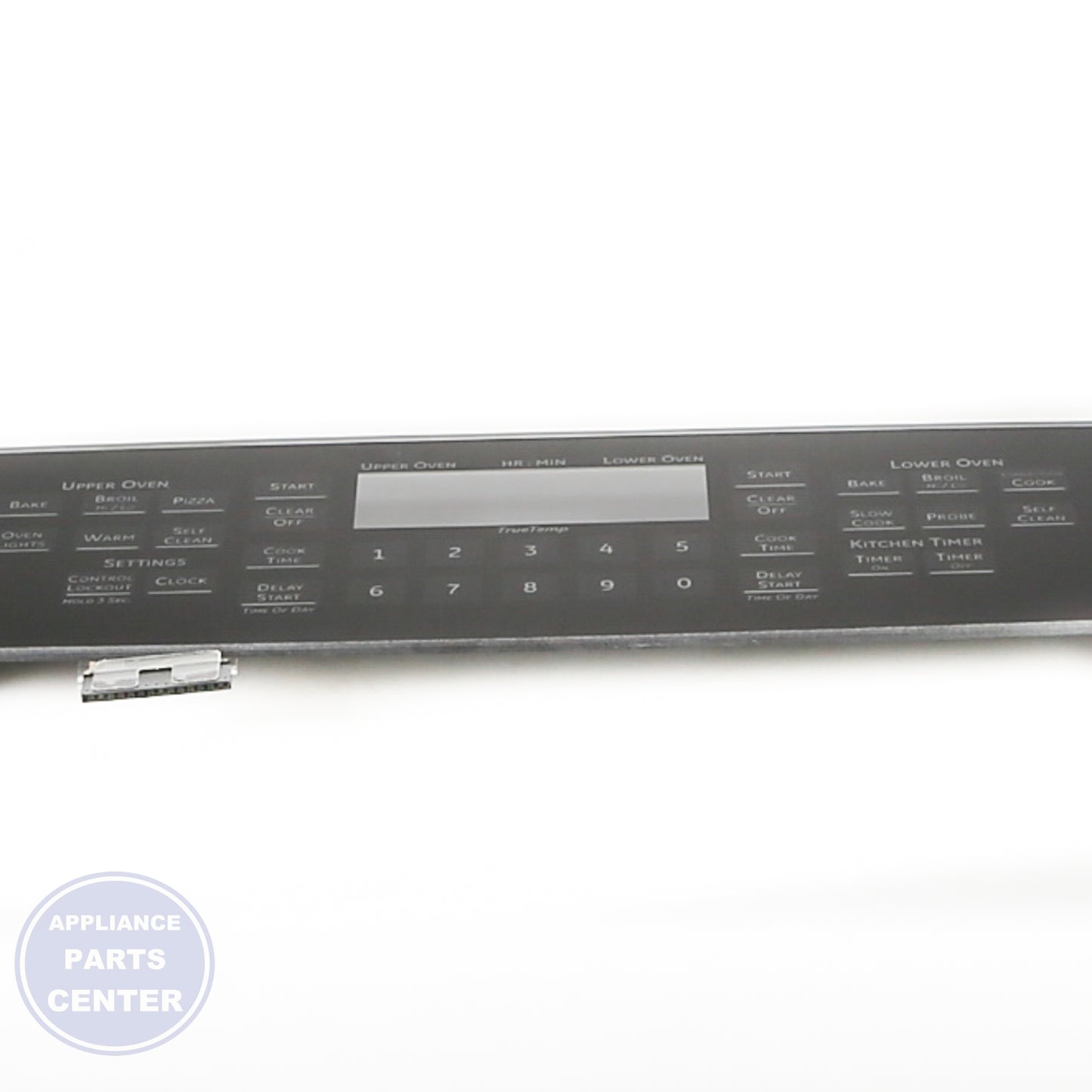 GEH RANGE GLASS CONTROL PANEL WB27T11380 - Main view showing precise control for GEH models