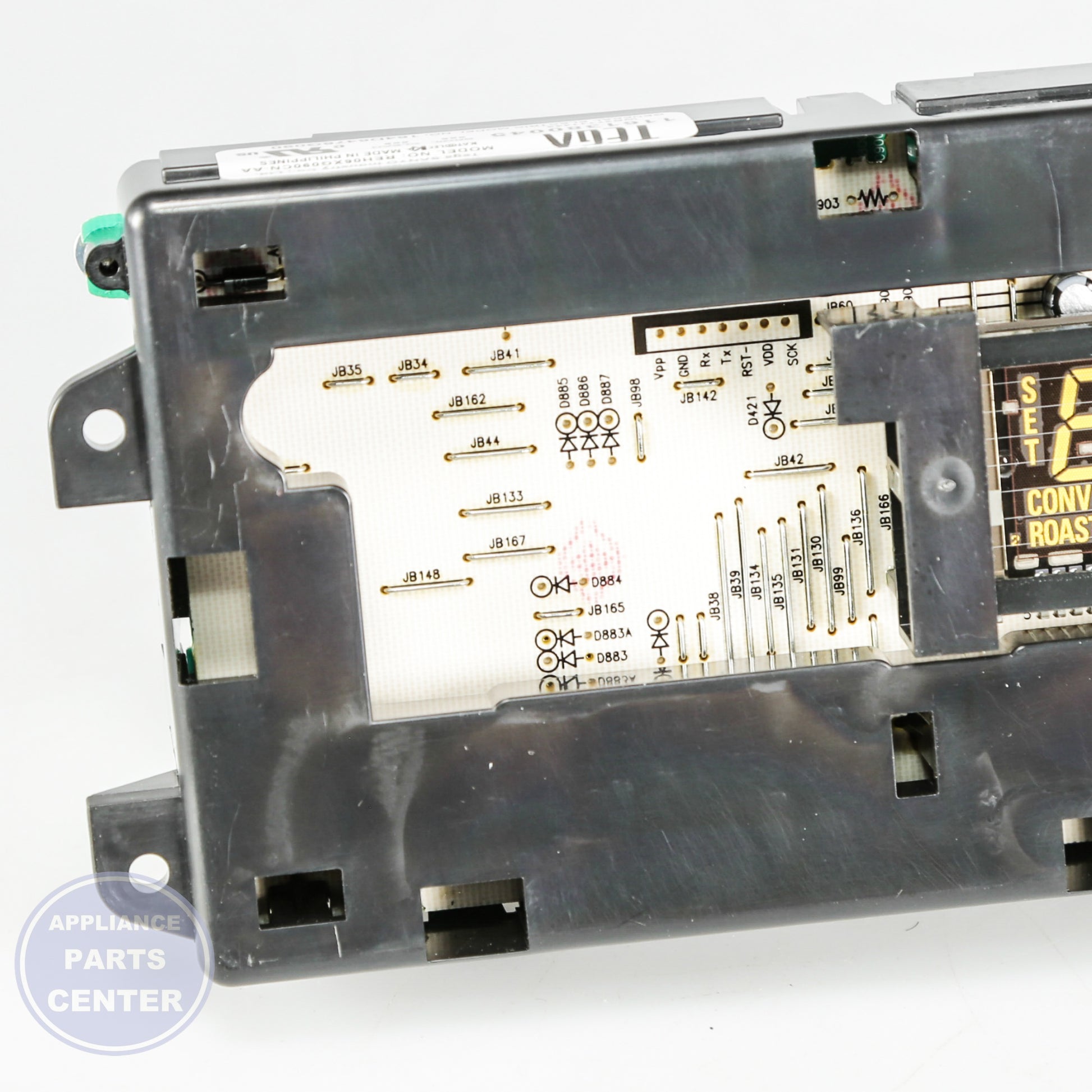GEH CONTROL OVN (ERC3HP) WB27T11442 - Installation in specific model showing mounting points