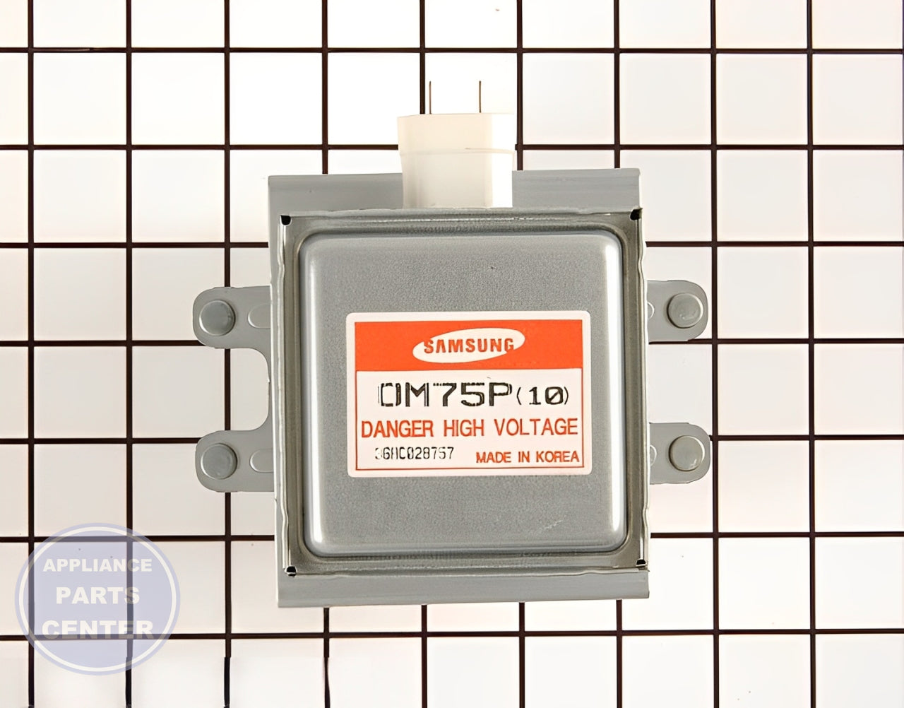 GE Magnetron WB27X10017 - Main view showing 1000 watts power for GE, Kenmore, Hotpoint, RCA, Samsung