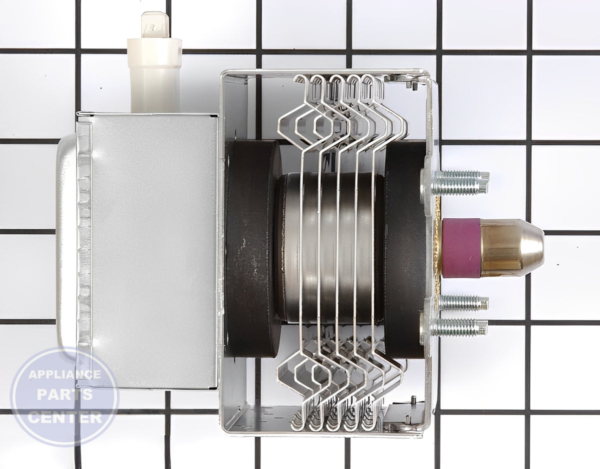 GE OVEN MAGNETRON WB27X10089 - Side view with precise specifications