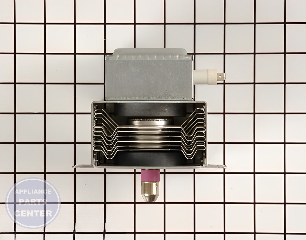 GE OVEN MAGNETRON ASSEMBLY WB27X10516 - Detailed view of precision technical details