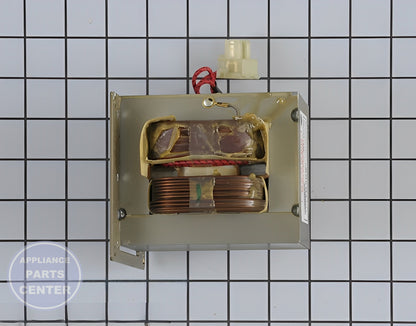 H.V. TRANSFORMER WB27X10867 - Side view with precise specifications