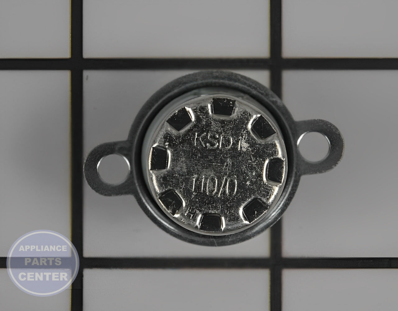 GE Microwave Thermostat WB27X10895 - Main view showing temperature control for specific models