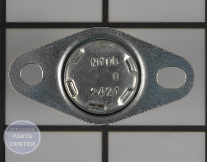 GE OVEN TCO ASSEMBLY WB27X11094 - Side view with specific thermal specifications