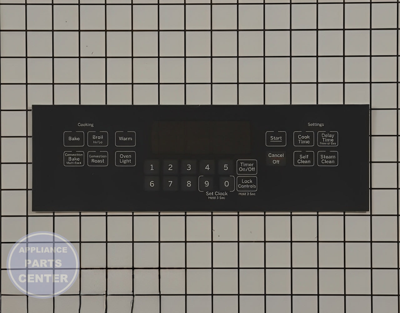 GEH OVERLAY T012 WB27X20536 - Main view showing touchpad for GEH Range/Stove/Oven models