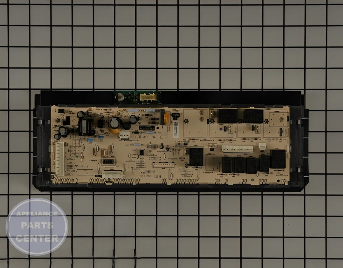 GLASS & TOUCH BOARD ASM WB27X20745 - Detailed view of timer and circuit board details